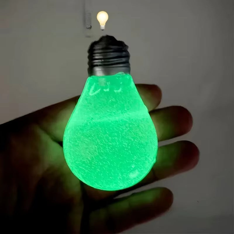 GlowBulb Squish | Glow-in-the-Dark Light Bulb Squishy